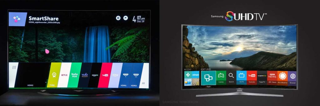 تلویزیون ال جی و سامسونگ